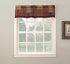 No. 918 Eden Inspirational Patchwork Semi-Sheer Kitchen Curtain Swag Pair, 56" x 36", Multi