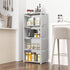 RIIPOO 4 Cube Storage Organizer Shelves for Bedroom Closet, Space-Saving 5-Layer Compact Bookshelf Unit Ideal for Small