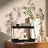 2-Tier Counter 2 ZGO Modern Bathroom Organizer, Wooden Sink Organizer Shelf for Vanity Storage, Makeup Bedroom Corner