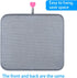 2 Pack Dish Drying Mats for Kitchen, Microfiber Drying Rack Pad, Kitchen Counter Mat - 18X16 Inch