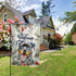 Welcome Rottweiler and Winter Flower Home Flag 12 x 18 Inch Double-Sided Outdoor Yard Flag Decorative Puppy Dog Pet Rescue Garden Flag