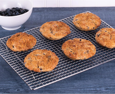 Mrs. Anderson's Baking Non-Stick 6-Cup Muffin Top Pan - European-Grade Silicone