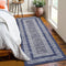 GarveeHome 2x6 Modern Bordered Runner Rug Soft Non Slip Runner Washable Non