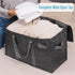 VENO 2 Pack Moving Bags, Moving Supplies, Moving Boxes, College Packing Storage Boxes with Lids Alternative, Heavy Duty Totes, Extra Large, Sturdy Handles, Zipper, for Packaging (Dark Gray, 2 Pack) by VENO