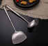 FJNATINH Wok Spatula and Soup Ladle Set, 304 Stainless Steel Utensil Tools Set, 2 Pieces for Cooking Kitchen
