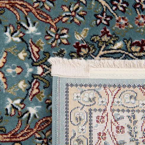 2' 2 3' Rugs.com Rabia Collection Rug x Blue Low Rug Perfect for Entryways, Kitchens, Breakfast Nooks, Accent Pieces