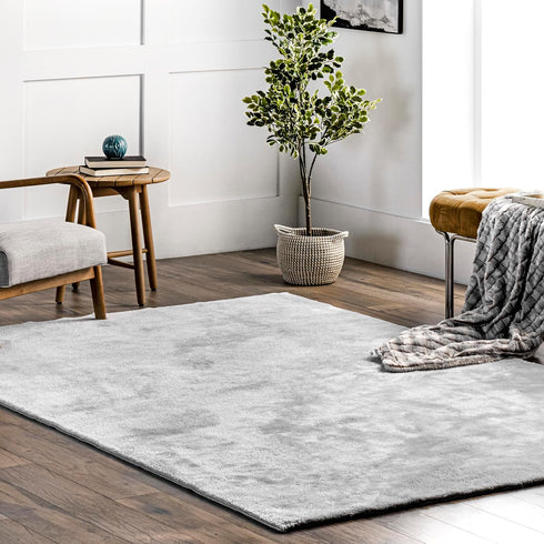 nuLOOM 2' x 3' Cozy Plush SuperiorWash Area Rug, Machine Washable, Non-Slip,