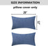 Home Brilliant Lined Linen Throw Pillow Covers, Decorative Oblong Cushion Covers for Sofa, Navy Blue, 12"x20"(30x50cm)