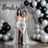 KatchOn XtraLarge Silver Backdrop Curtain - 3.2x8 Feet, Pack of 2 | Silver Streamers for Disco Party Decorations,