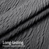 Set 3D 72 72 MitoVilla Black Ombre Shower Curtain with Hooks, Waves Textured Fabric Shower Curtains for Modern Luxury