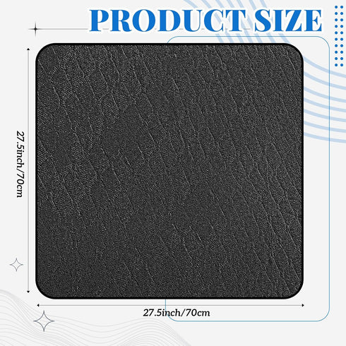 Comfort(Black,27.5 27.5 Inch) SmoothNovelty Waterproof Mat Reusable Stainproof Blanket Quiet Easy Use Towel Protector
