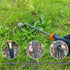 XIAONAN Weed Tool, Manual Hand Weeder with Handle, 4 Teeth Dual Purpose High Strength Garden Tool