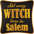 C&F Home "Not Every Witch Lives in Salem" Script Small Halloween Accent Pillow, 10" x 10"