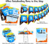 POP parties Ink Gaming Green Waterproof Bottle Labels, 20 Labels, Perfect for Gaming Party Decorations
