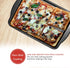 Perlli Cookie Sheets for Baking, 3-Piece Non Stick Oven Pan Tray Set, Carbon Steel BPA Free for Cakes and Cookies