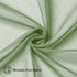 Sage Green Sheer Curtains, 36 inches Long, 2 Panels, Solid Cafe Curtains for Bathroom or Kitchen