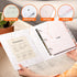 Recipe Binder with Plastic Sleeves - 9x10 Hard Cover Recipe Binder - Includes 40 Blank Recipe Cards, 8 Category Dividers, and 20 Dual Pocket Sheet Protectors - Recipe Book to Write in Your Own Recipes by Solid H