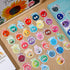 40 Pcs Face Emotional Feelings Funny Refrigerator Magnets, Cute Round Decorative Mood Magnets for Kitchen