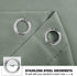 NICETOWN Blackout Tiers Valance Curtain for Kitchen, Thermal Insulated Grommet Window Tiers Short Curtain for Classroom/Office, 2 Panels, 52" Wide x 30" Long, Greyish Green by NICETOWN