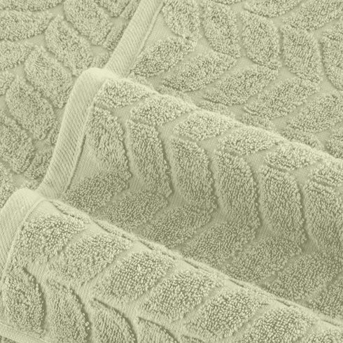 6-Piece 100% Set 2 2 2 Elegant Comfort Luxury Turkish Cotton Jacquard Braided Textured Premium Hotel Quality Towel Soft