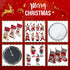 WEWILL 20'' Cute Cat Christmas Stockings, Embroidered Xmas Socks Holiday Party Gift