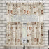 No. 918 Bristol Coffee Shop Semi-Sheer Rod Pocket Kitchen Curtain Valance and Tiers Set, 54" x 24", Ivory Off-White