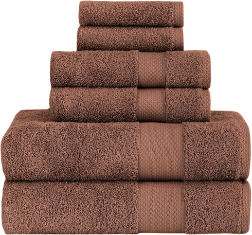 Towels Beyond - Luxury 6 Piece Towel Set, 100% Turkish Cotton, Quick
