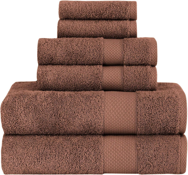 Towels Beyond - Luxury 6 Piece Towel Set, 100% Turkish Cotton, Quick
