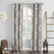Sun Zero Nepal Global Medallion Print Blackout Grommet Curtain Panel, 40" x 84", Linen