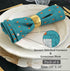 RUVANTI Set of 6 Cloth Napkins, 100% Cotton, 18x18 Inches, Washable, Soft, Absorbent for Parties, Christmas, Weddings