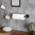 MyGift Paper Towel Holder Under Cabinet Paper Towel Holder Wall Mount, Industrial Pipe Matte Black Hanging Kitchen