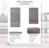 Cacala Turkish Hand Loomed Towels, 100% Cotton Sultan Series, 37" x 70" for Shower, Spa, Pool, Gym, Yoga