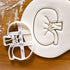 Set of 2 Kidney Cookie Cutters (Designs: External and Internal Kidney), 2 Pieces - Bakerlogy