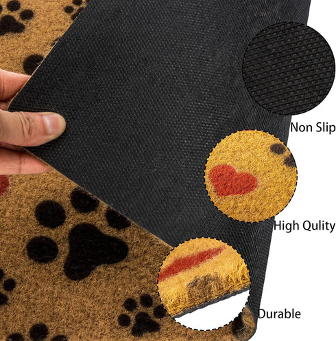 Wipe Your Paws Outdoor Indoor Doormat, Fun Nonslip Coir Mat for Entrance, Welcome Mats