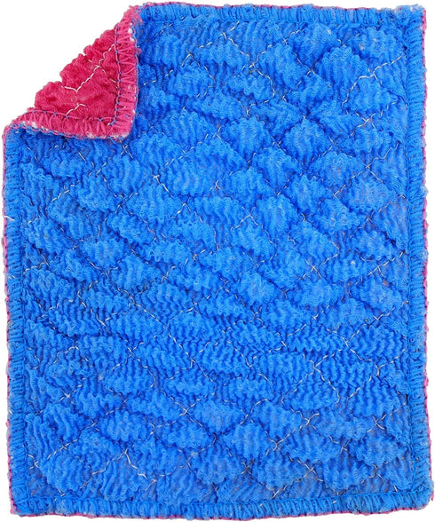 Durable Quilted Dish Cloth for Washing Dishes - Reusable Scouring Pad, Non-Scratch Cleaning Sink Scrubber - Pack of 1