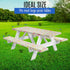 96 30(8ft) Premium Picnic Table Cover with Bench Covers Vinyl Fitted picnic table covers with Elastic RV Camping