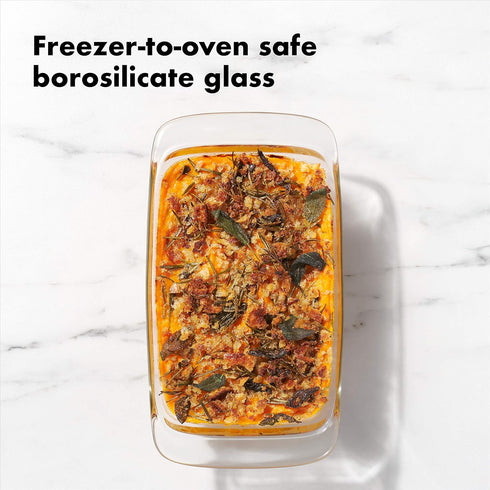 OXO Good Grips Borosilicate Glass Loaf Pan with Lid - Durable & Versatile