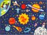 KC Cubs 3x5 Outer Space Solar System Toy Car Road Rug Educational