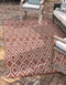 Jill Zarin Outdoor Collection Area Rug - Turks and Caicos (Rust Red/Ivory, 2' 2" x 3' Rectangle)
