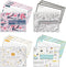 Better Kitchen Products 24 Pocket Mini Recipe Card Books with 100 4 x 6 Recipe Cards, 4 Pack with Assorted Designs