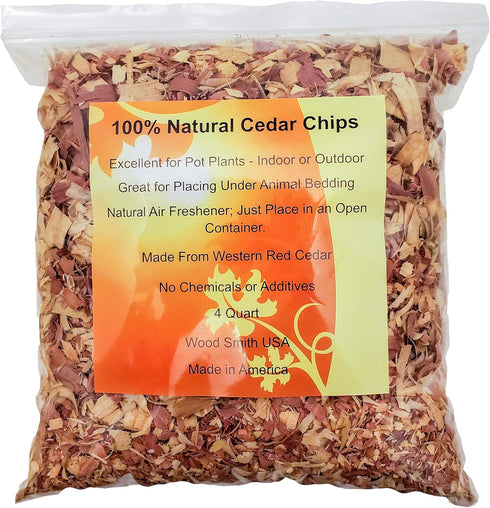 100% Natural Cedar Shavings | Mulch | Great for Outdoors or Indoor