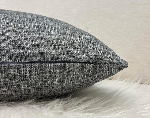 12x18 Inch 1 Aiking Home Imitation Burlap Lumbar Pillow Cover Vintage Faux Linen Rustic Natural Look, Piece Elegance