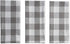 DII Buffalo Check Kitchen Collection - Classic Farmhouse Dishtowel Set, 20x30, Gray & White, 3 Piece