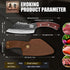 ENOKING Chef's Knife - 6.1" Viking Knife with Sheath for Fish Meat Cutting, Full Tang Butcher Knife for Kitchen Camping
