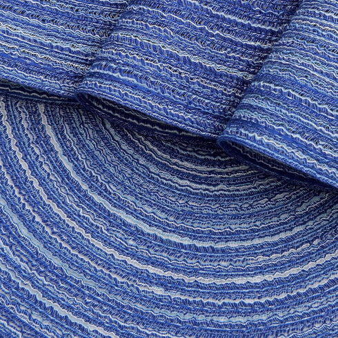 SHACOS Round Braided Placemats, 15 inch Set of 6 Washable Kitchen Table Placemats for Home Wedding Party