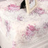 Country 24x24 inch Cotton Farmhouse Tablecloth,Flower Farmhouse Bedside Cover,Nightstand Table Cover, Style Table