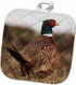 3D Rose Ring Neck Pheasant Pot Holder, 8 x 8