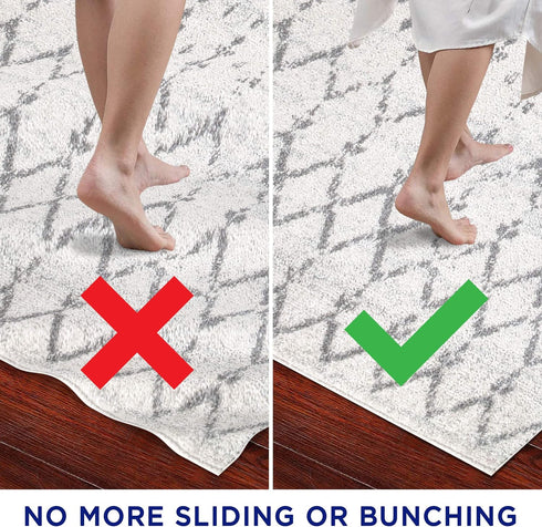JONATHAN Y PAD200A-5 Ultra Stop Rug Pad, 5 ft. x 8 ft., Solid, Casual, Latex Free, PVC-coated Polyester