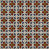 Fine Crafts Imports 3x3 Seville Talavera Mexican Tile - 16pcs Ceramic Floral, Multicolor, Water Resistant