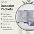 Garment Steamer Descaling Solution Packets, 5 Packs for Mineral Deposits Removal, Works with All Brands